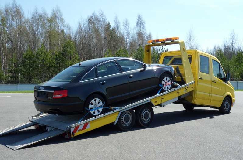 Фото процесса эвакуации автомобиля